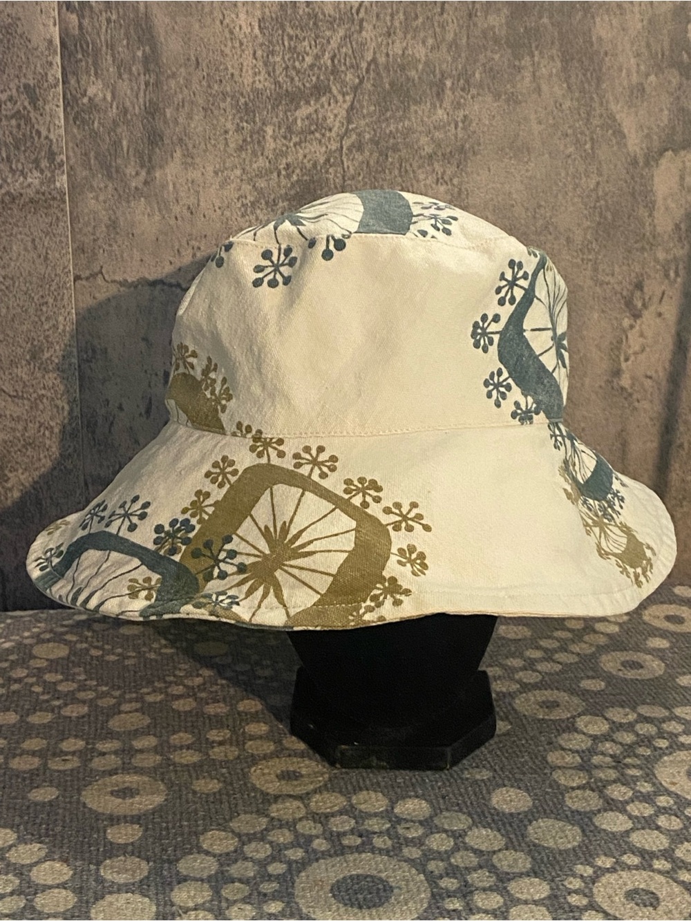 Tracy Watts  Rustic Colors Cotton Bucket Hat Wide Brim Sun Hat